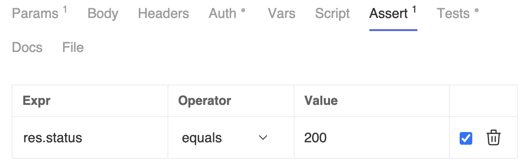 Example of an assert in Bruno