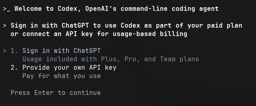 Codex CLI Setup