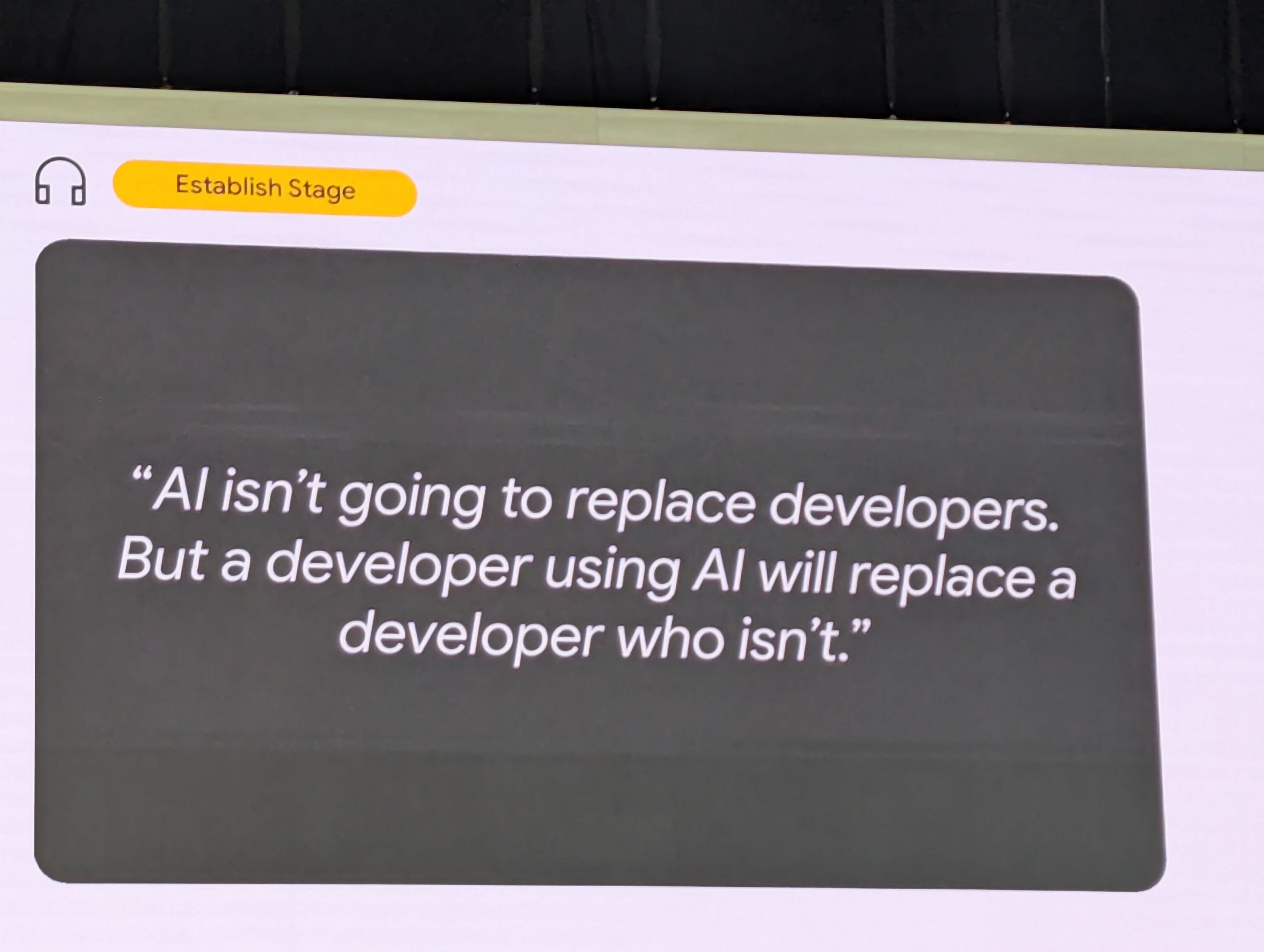 AI isn't going to replace developers. But a develop using AI will replavce a developer sho isn't.