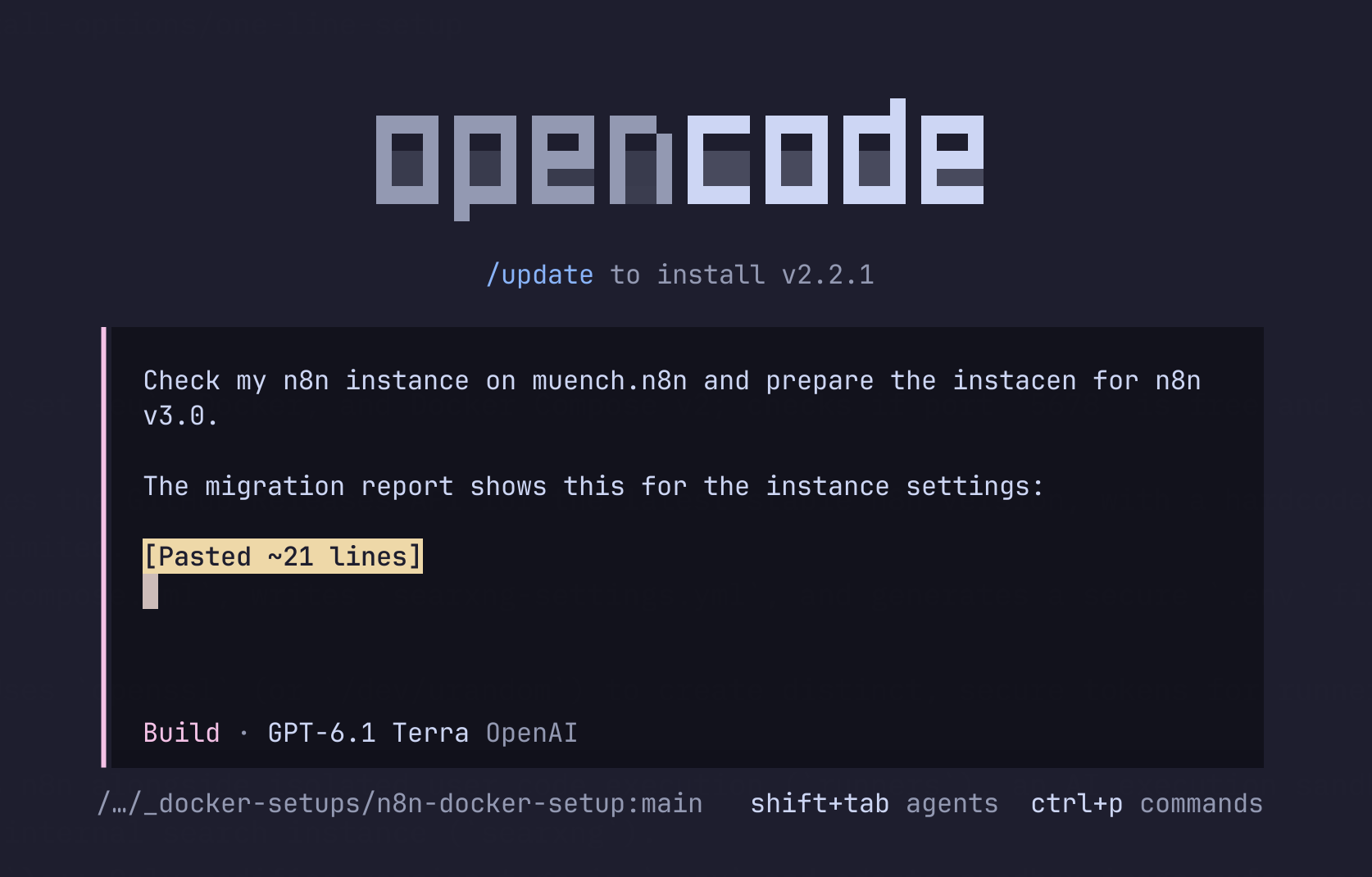 OpenCode-Prompt: Check my n8n instance and prepare the instance for n8n v3.0, ergänzt um die eingefügten Instance Issues aus dem Migration Report