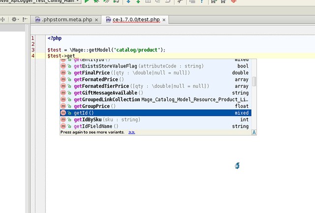 PhpStorm Code Completion