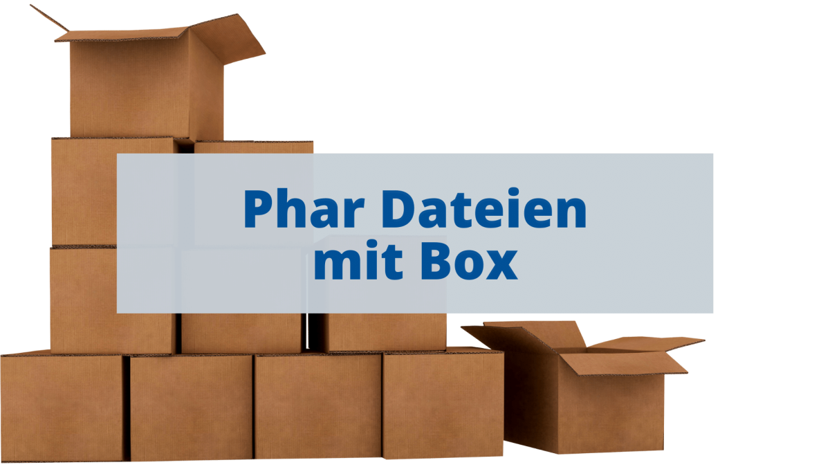 Phar Dateien mit Box erstellen